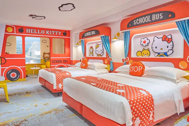 高雄漢來三麗鷗主題房獨家Hello Kitty娃娃登場　入住贈漢來海港下午茶