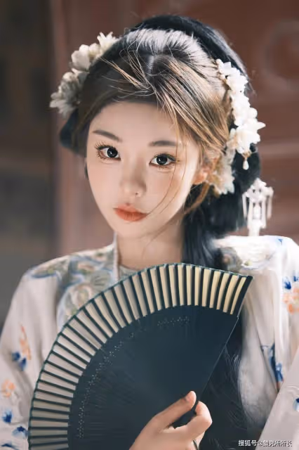 19歲極品尤物演繹古典漢服之美:猶如水墨畫一樣