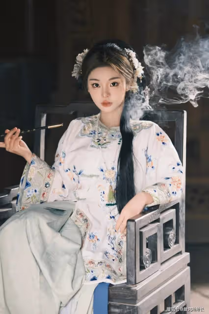 19歲極品尤物演繹古典漢服之美:猶如水墨畫一樣