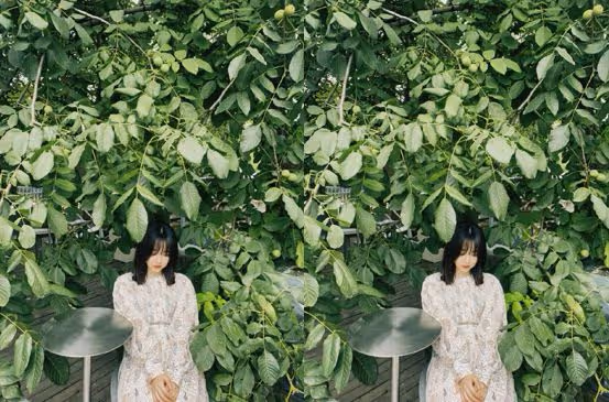 譚松韻「娃娃臉」占盡優勢,30多也不老,穿紅色印花裙還像小姑娘