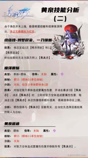 《崩壞:星穹鐵道》黃泉及專屬光錐前瞻