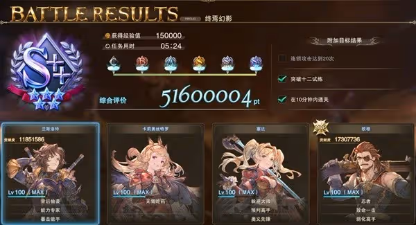 《碧藍幻想:Relink》路西法副本最佳陣容