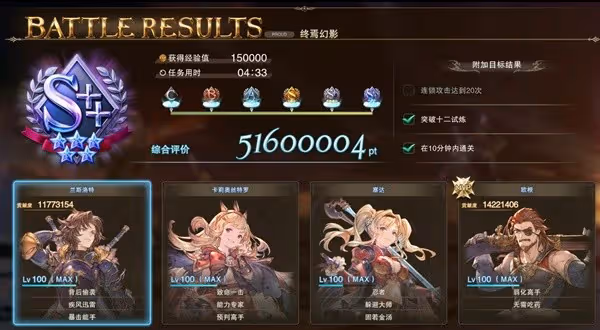 《碧藍幻想:Relink》路西法副本最佳陣容