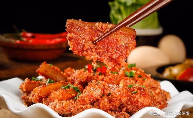 香氣撲鼻細嫩入味,粉蒸肉的獨特製作方法