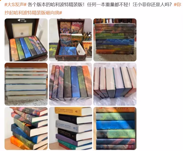 大S控汪小菲家暴　她最愛看的《哈利波特》淪兇器