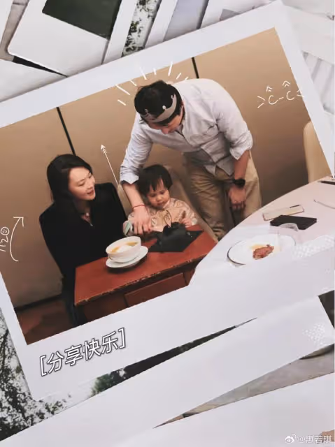 惠若琪帶家人出遊，女兒小年糕露正臉像媽媽，祖孫仨高個子搶鏡