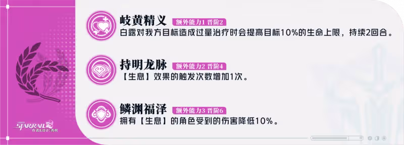 【崩壞:星穹鐵道】「白露」全方位·一圖流丨角色解析攻略