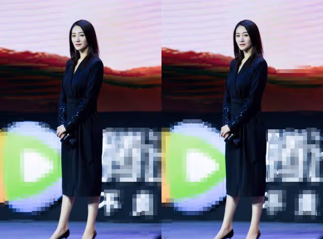 平時不愛打扮的李小冉,穿禮裙太驚艷,這麼花的衣服都能HOLD的住