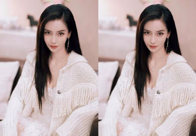 楊穎穿針織衫都有「貴婦范」,靠在沙發上太撩人,真的美成仙女了