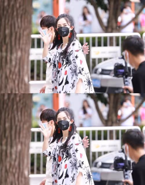 謝娜復出狀態真不賴,粉色麻花辮太可愛,泡泡袖印花裙真顯瘦
