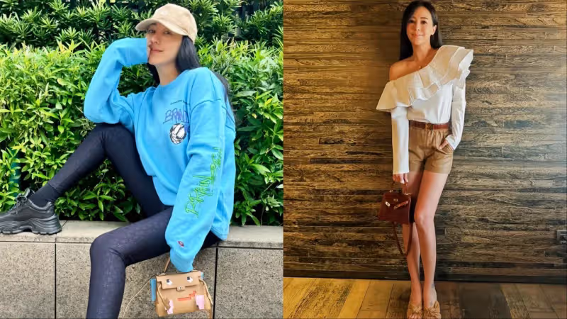 關穎美腿照不私藏數張齊發　拎百萬美包腳上球鞋只要親民價