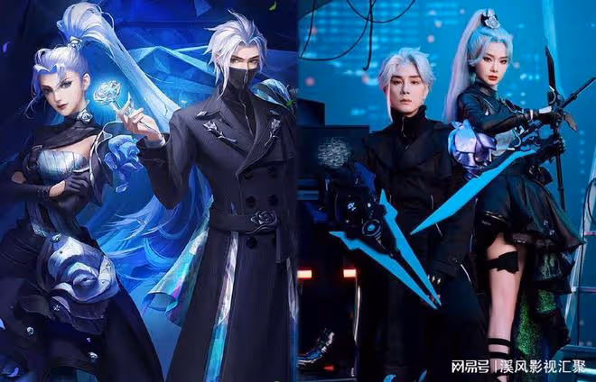 戚薇cos王者榮耀海月,雪肌美腿小蠻腰,比建模還美,大長腿絕了