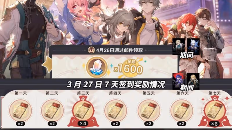 崩鐵:周年慶第1波來啦!月卡手辦演唱會門票,別忘記了
