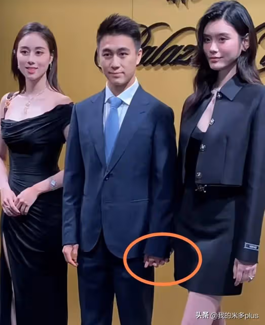 奚夢瑤夫婦亮相活動,女方氣場太強,何猷君一路牽著老婆不撒手