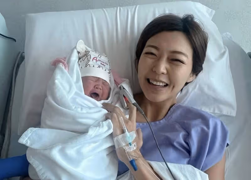 恭喜!香港人氣女星梁諾妍剖腹產女,或將和老公追生第三胎