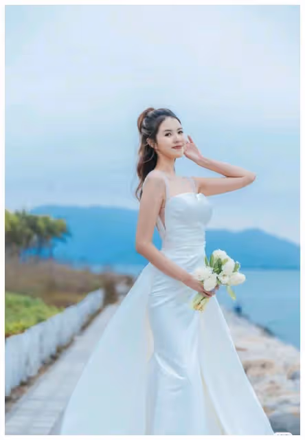 鄧凱文展示最新婚紗照,獨特氣質引圍觀,散發魅力萬千。