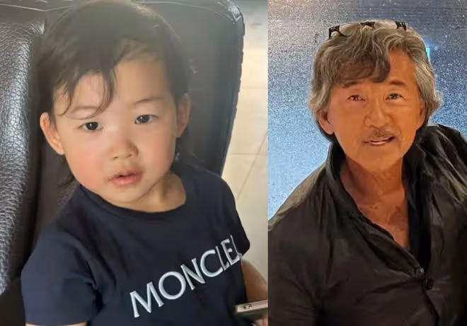 笑不活了!朱珠老公曬女兒萌照,打趣2歲珠寶撞臉歌手林子祥