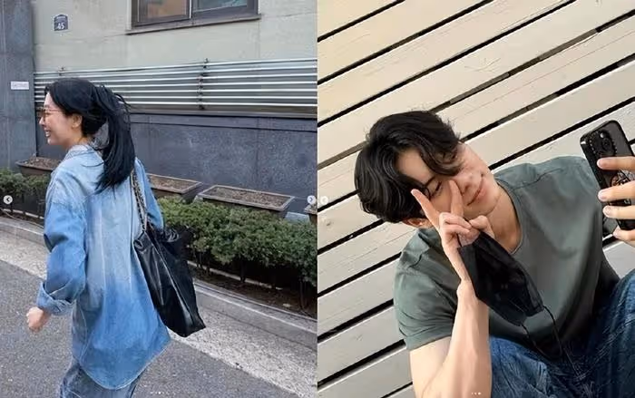 韓國零零後男女明星，街上約會視頻熱傳，他幫忙拎包還給她披衣服