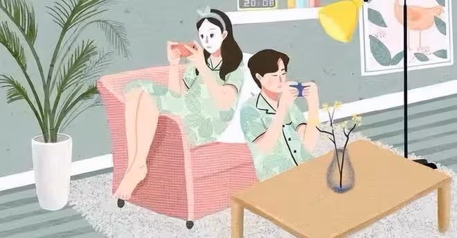 回家路上,看見丈夫約女生吃飯,打電話問丈夫在哪,丈夫:加班