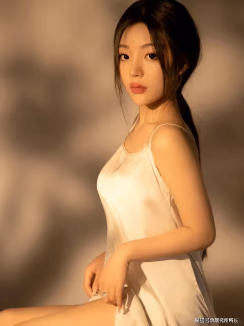 你絕對頂不住!極品36D尤物弔帶白裙 簡約不簡單