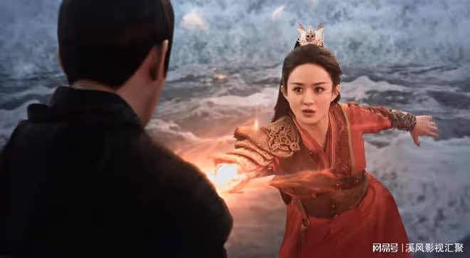 與鳳行:林更新封神名場面,行止英雄救美帥爆,趙麗穎美成了神女