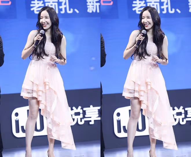 婁藝瀟穿紗裙也太仙女了,身材曲線真撩人,自帶優雅端莊氣質