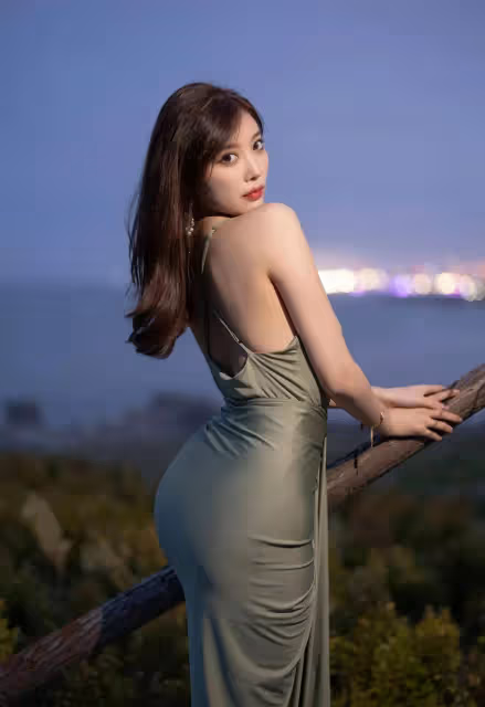 綠色弔帶連衣裙，讓你成為全場焦點，秒變御姐女神！