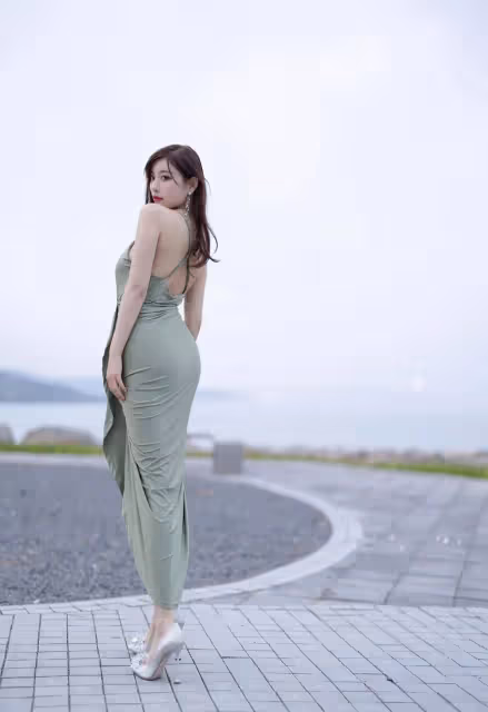 綠色弔帶連衣裙，讓你成為全場焦點，秒變御姐女神！
