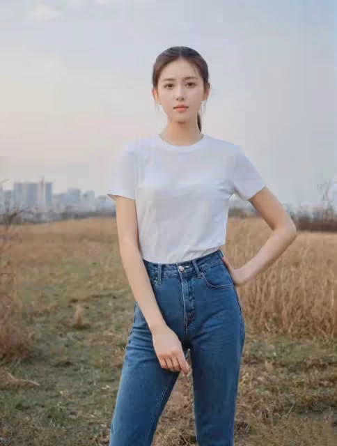 有沒有人喜歡這種清純的牛仔穿搭風格呢