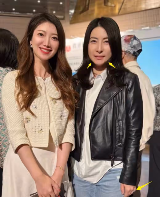 霍啟剛夫婦出席酒會,42歲郭晶晶變瘦變時髦,霍啟剛眼神滿是愛意