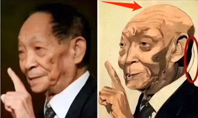 「水稻之父」袁隆平：被醜化禿頭加小辮子，畫家本人辯稱這是藝術