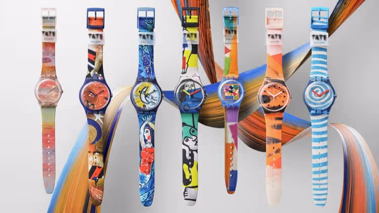 SWATCH攜Tate Gallery推藝術聯名錶　大師畫作直接戴在手上