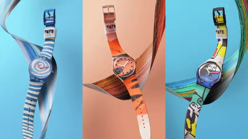 SWATCH攜Tate Gallery推藝術聯名錶　大師畫作直接戴在手上