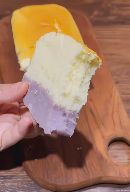 無油版～酸奶芋泥蛋糕！口感滋潤綿密！好吃哭了