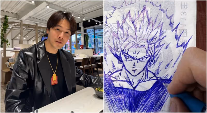 男星封筆30年「隨手塗鴉」致敬鳥山明！網友驚呆：太厲害