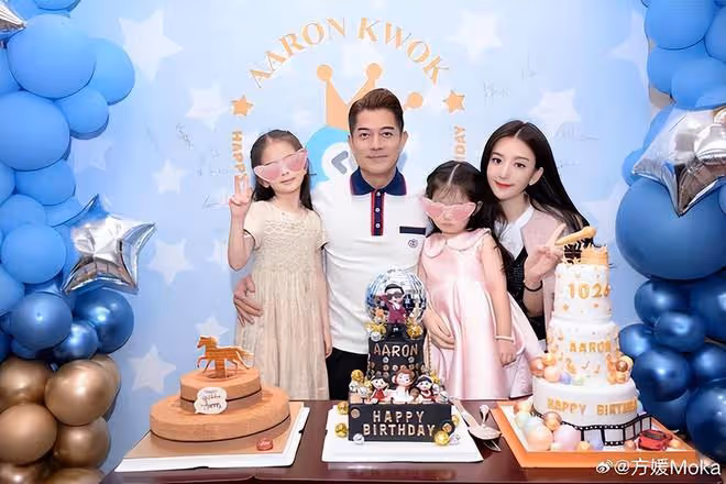 郭富城帶妻女體驗室內跳傘，倆女兒表現亮眼，方媛猛夸老公像迷妹