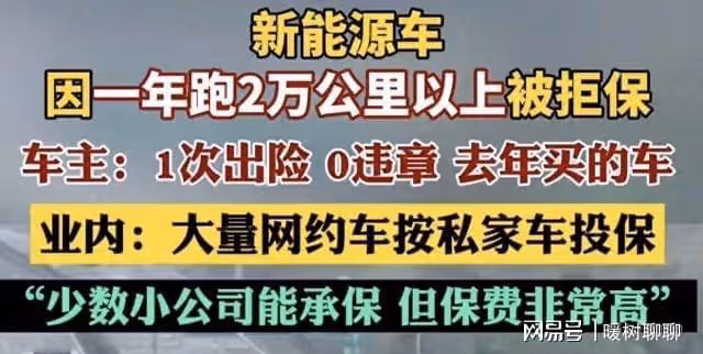 新能源車主破防了！保險:每年大於2萬公里、車齡超4年不敢給續保