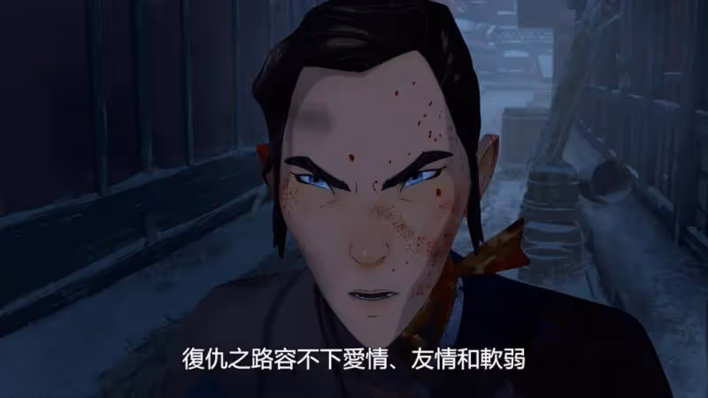 《藍眼武士》島國題材很黃很暴力爽劇！混血復仇女殺瘋了
