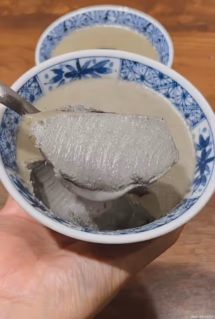 鎖死這個配方~黑芝麻奶凍,細膩又順滑!巨好吃!