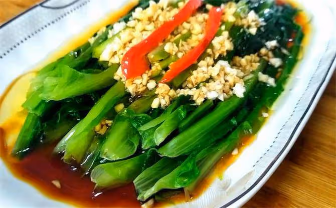 飯店的油麥菜原來是這樣炒的,怪不得爽脆好吃不出水,收藏了