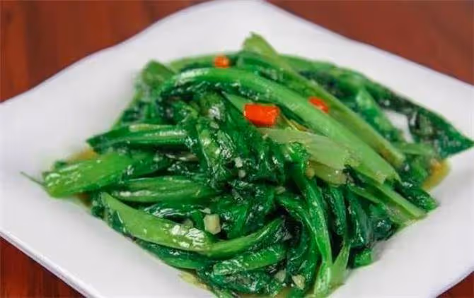 飯店的油麥菜原來是這樣炒的,怪不得爽脆好吃不出水,收藏了