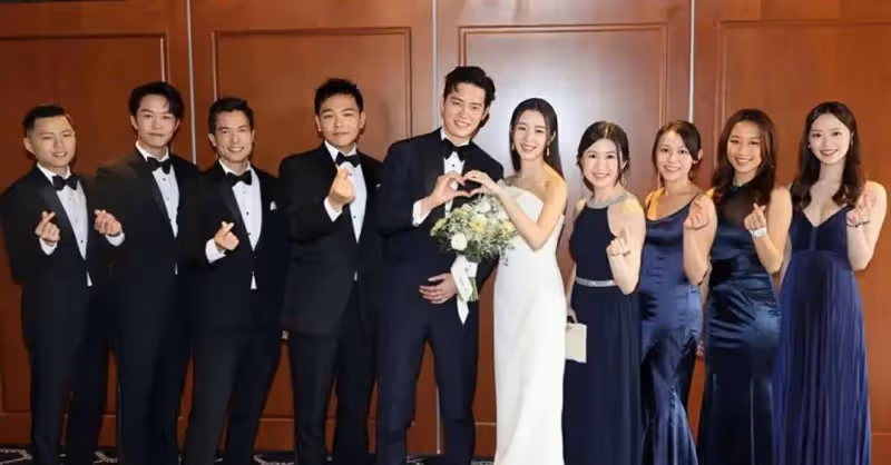 恭喜!連辦四場婚禮!TVB前知名女星結婚,飛機師老公喝酒喝到當場嘔吐
