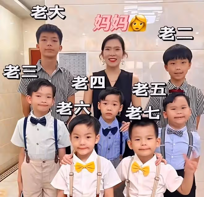 夫妻想要一個女兒，卻一口氣生了7個兒子，妻子：不生女兒不罷休