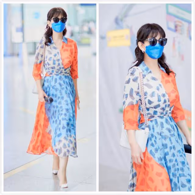 "凍齡美女"趙雅芝終於見老,身穿斑點長裙,詮釋了優雅的老去