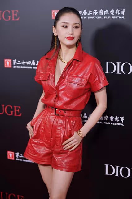 王子文裙子上的印花好顯老,看起來成熟了不少,但身材氣質都挺好