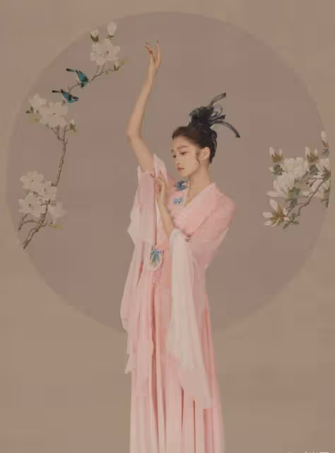 關曉彤春節晚會古典造型太驚艷了，這一身忒有氣質