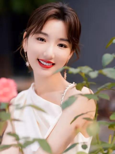 毛曉彤怒甩渣男後美出圈，穿白色斜肩連衣裙配大紅唇，網友：美爆