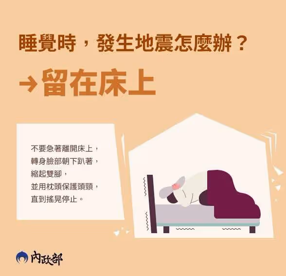 還會有餘震!「正在睡覺、在電梯裡、在騎車」怎麼辦?消防署「曝保命絕招」6常見狀況都能用