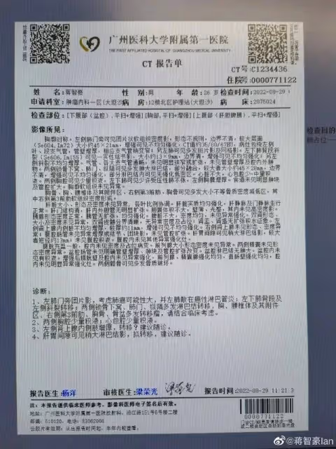 28歲男藝人一年前確診肺癌晚期，今日發聲：堅持過來了