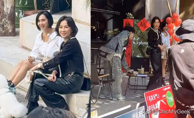 劉嘉玲、朱茵生圖同框,完全看不出一個58歲一個52歲!